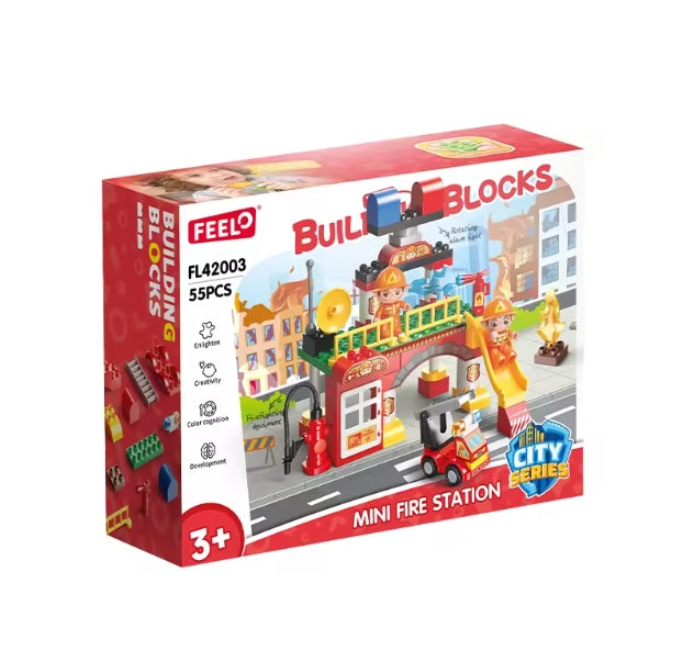 De Kleine Kazerne – 55 delige brandweer speelset