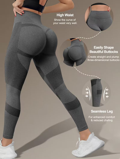 Sportlegging met Hoge Taille & 3D Billenlift 1+1 GRATIS