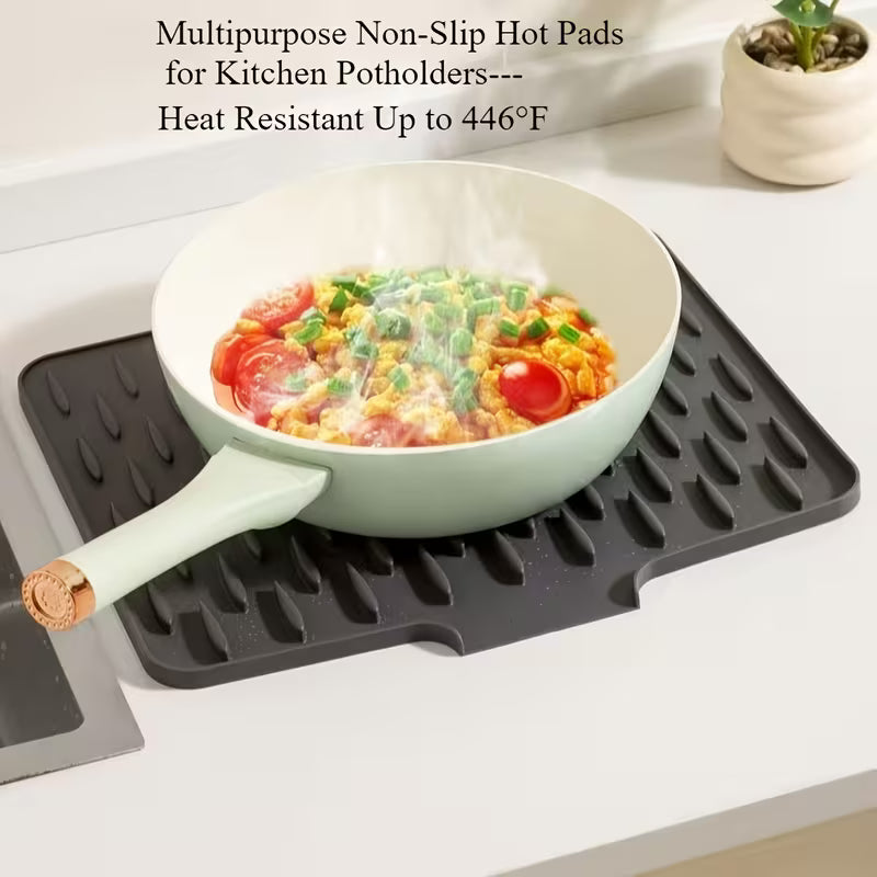 KeukenBuddy™ Drain Mat – Anti-Slip & Zelf-Afvoerend