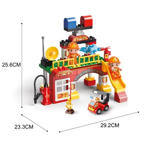 De Kleine Kazerne – 55 delige brandweer speelset