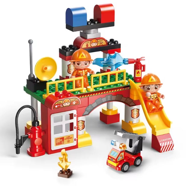 De Kleine Kazerne – 55 delige brandweer speelset