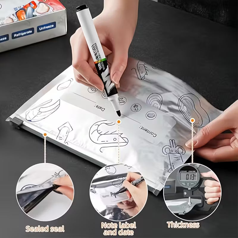 Aluminium-folie Antibacterial Sealing Bag – Set van 30 stuks NU 1+1 GRATIS