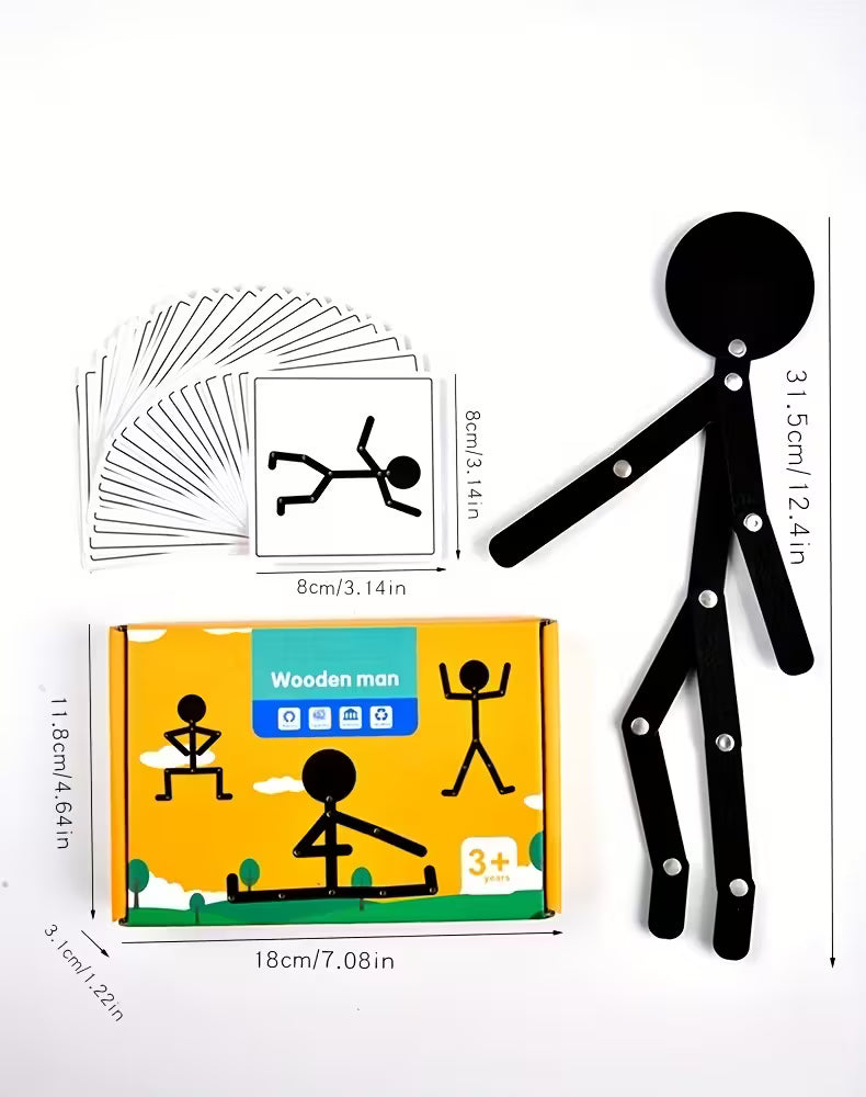 Houten poseerbaar mannetje