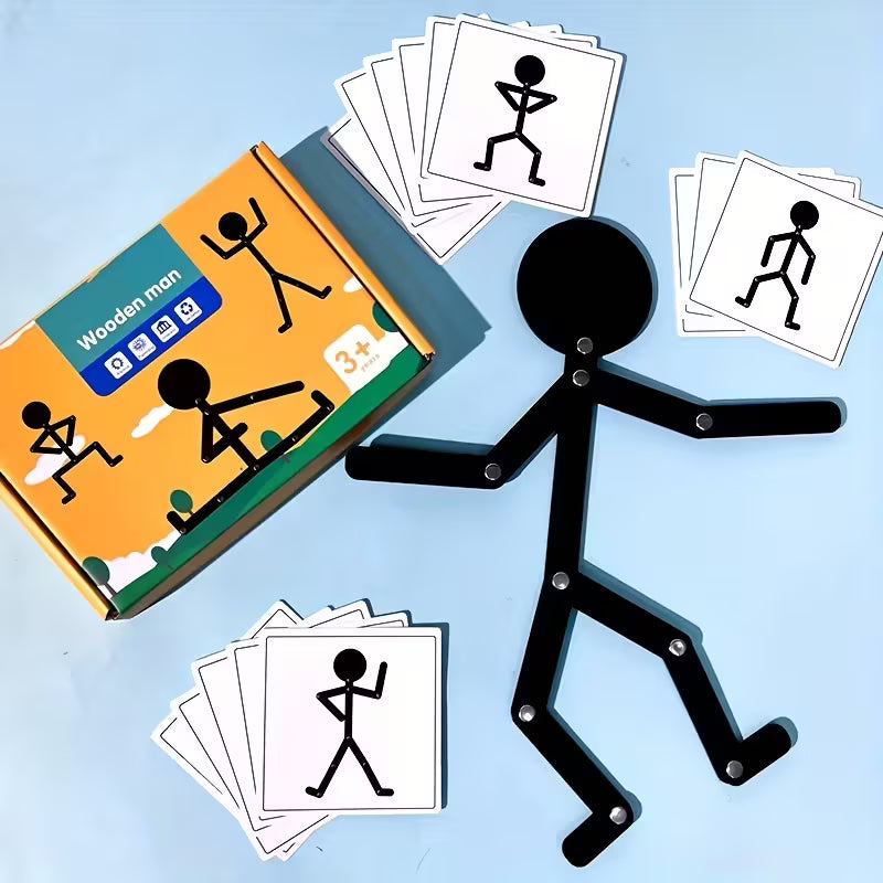 Houten poseerbaar mannetje