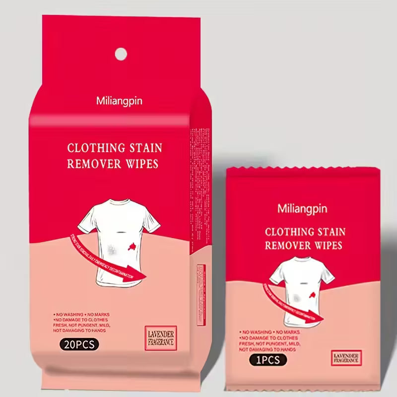 De 20-stuks Vlekverwijderingsdoekjes – jouw redder bij kleine ongelukjes! 1+1 GRATIS