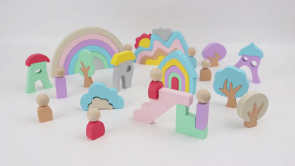 Houten Fantasiebouwset – 46-delig